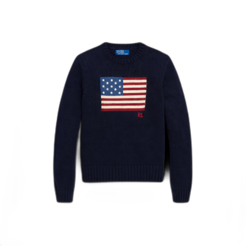 RALPH LAUREN FLAGGENPULLOVER